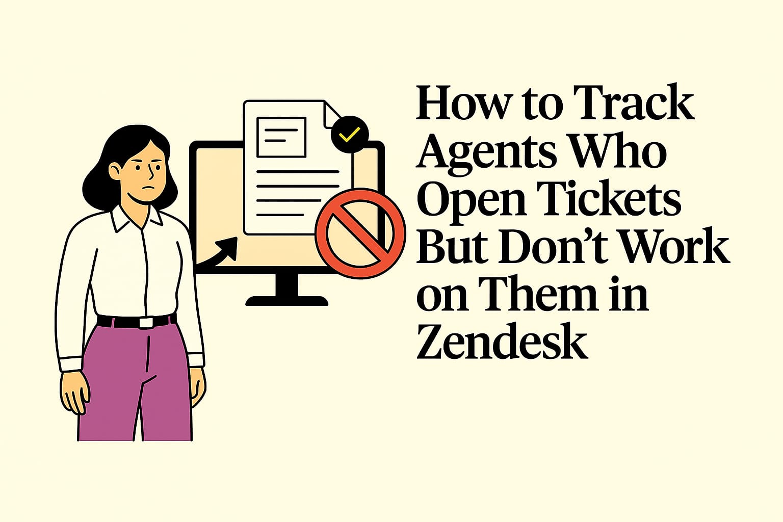 How to Track Agents Who Open Tickets But Don't Work on Them in Zendesk