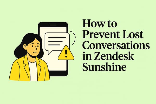 How to Prevent Lost Conversations in Zendesk Sunshine Conversations