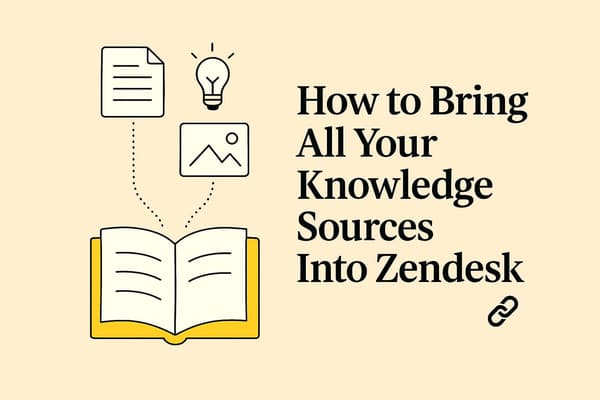 How AI Knowledge Base by Macha Brings All Your Knowledge Sources Into Zendesk