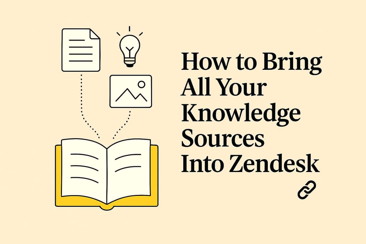 How AI Knowledge Base by Macha Brings All Your Knowledge Sources Into Zendesk