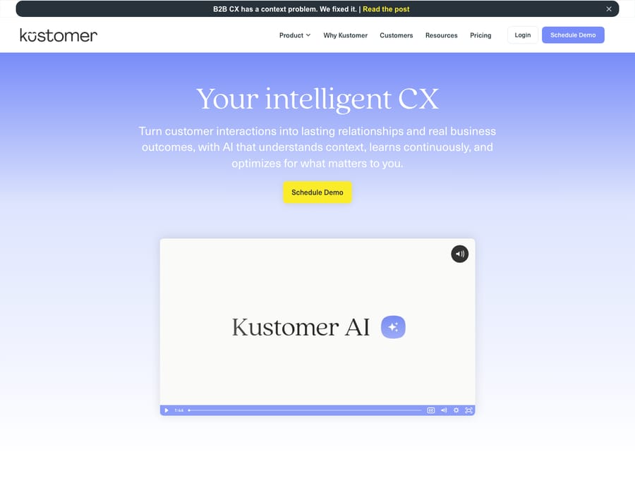 Kustomer's pitch is 