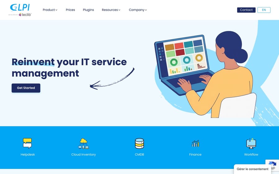 The GLPI website.