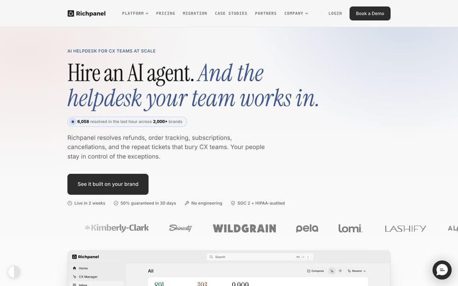 The Richpanel website.