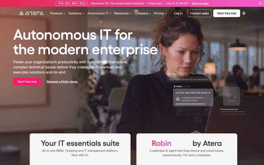 The Atera website.