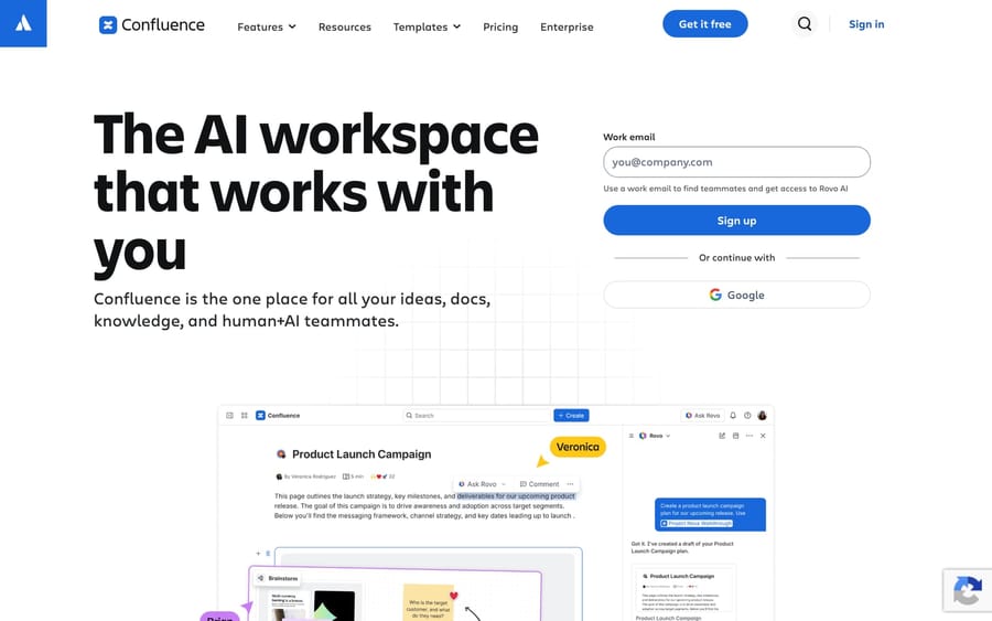 The Confluence website.