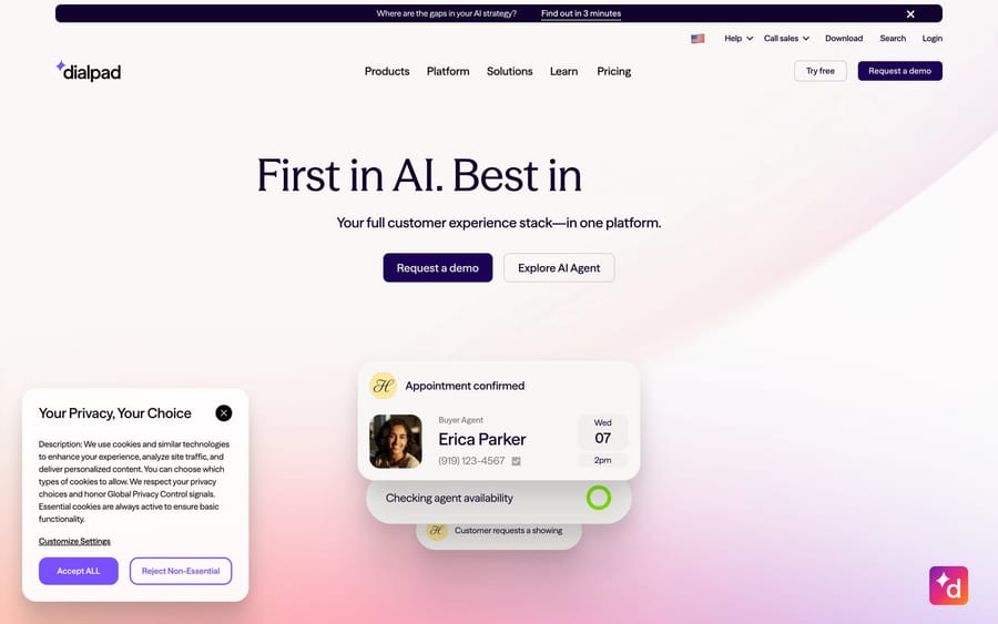 The Dialpad website.