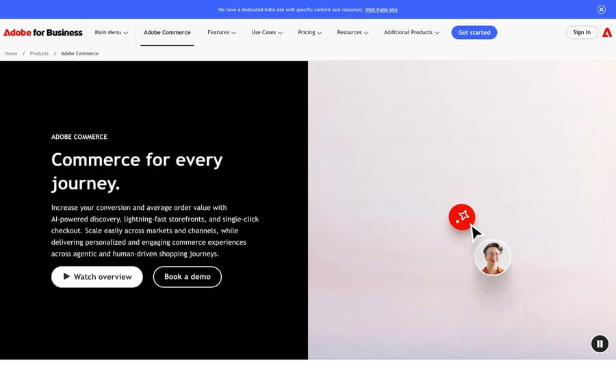 The Magento / Adobe Commerce website.
