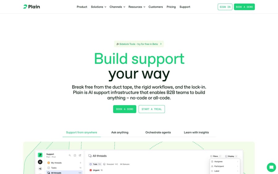 The Plain website.