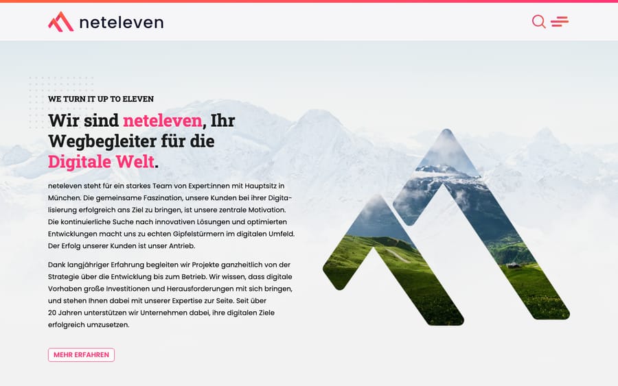 neteleven's homepage, captured October 29, 2026