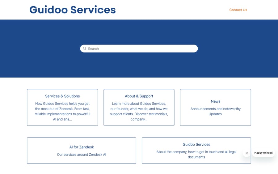 Guidoo Services' homepage, captured October 29, 2026