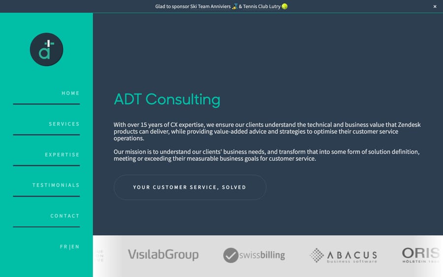 ADT Consulting's homepage, captured October 29, 2026