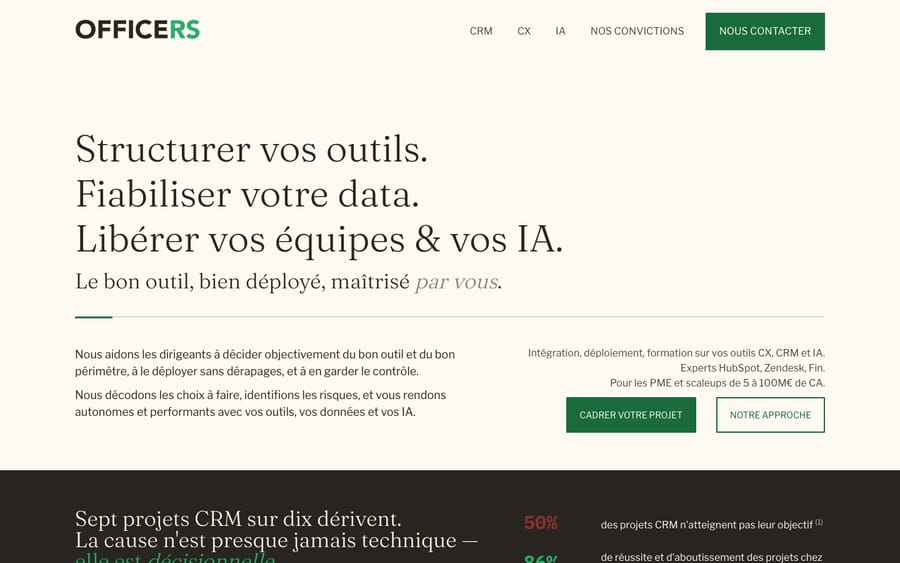 Officers' homepage, captured October 29, 2026