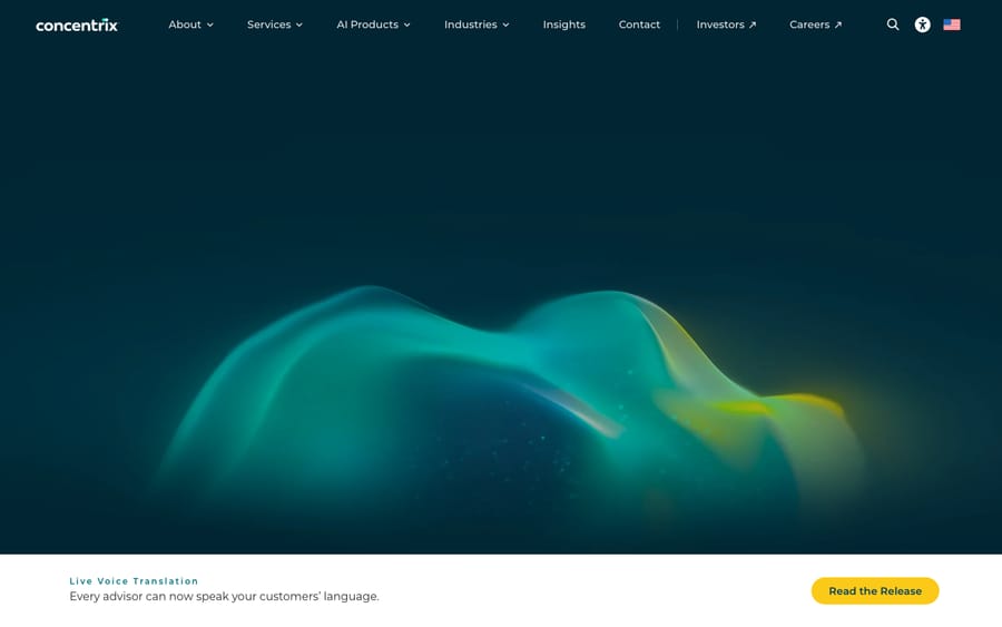 Concentrix's homepage, captured October 29, 2026