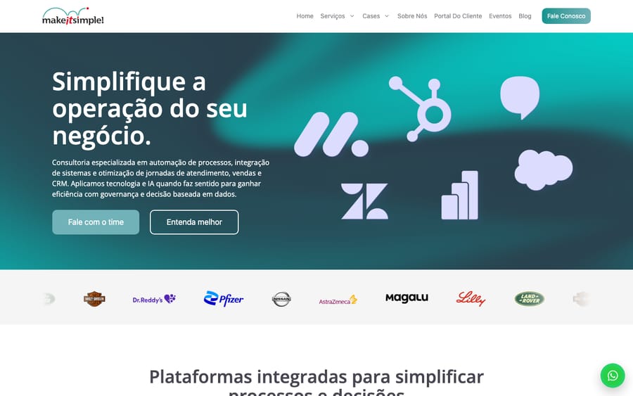 MakeITSimple's homepage, captured October 29, 2026