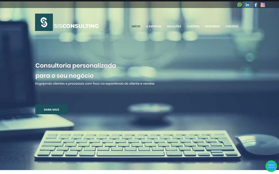 SIS Consulting's homepage, captured October 29, 2026