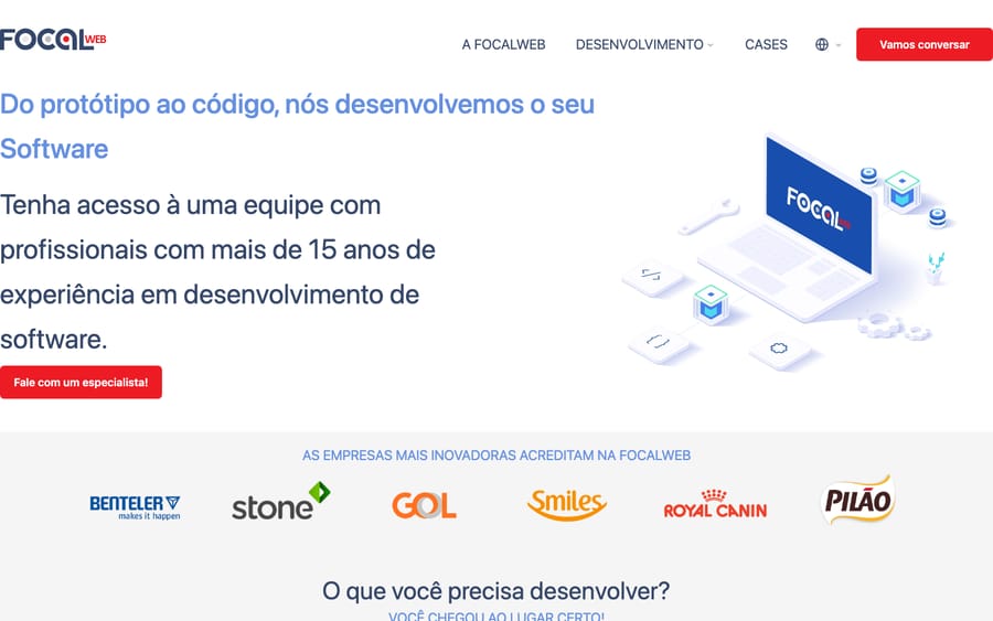Focalweb's homepage, captured October 29, 2026