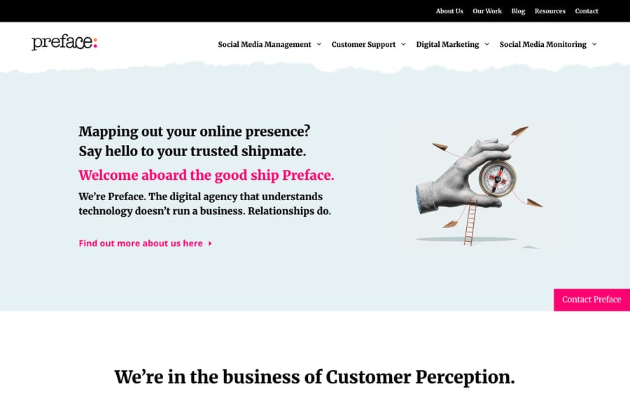 Preface Social Media's homepage, captured October 29, 2026