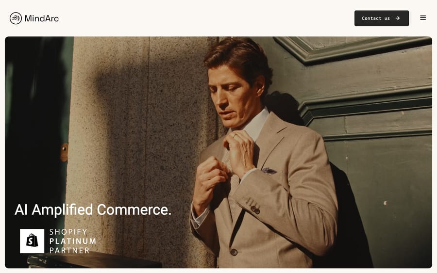 MindArc's homepage, captured October 29, 2026