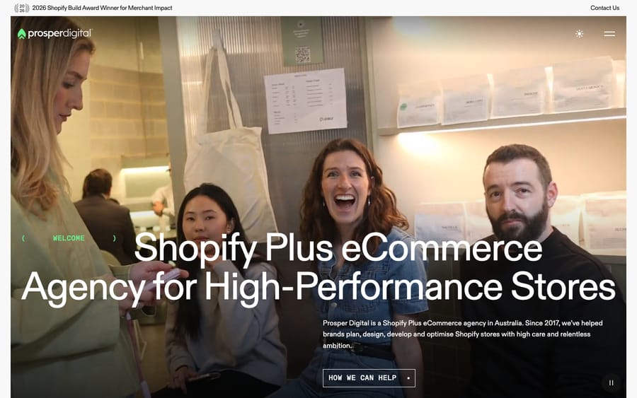 Prosper Digital's homepage, captured October 29, 2026
