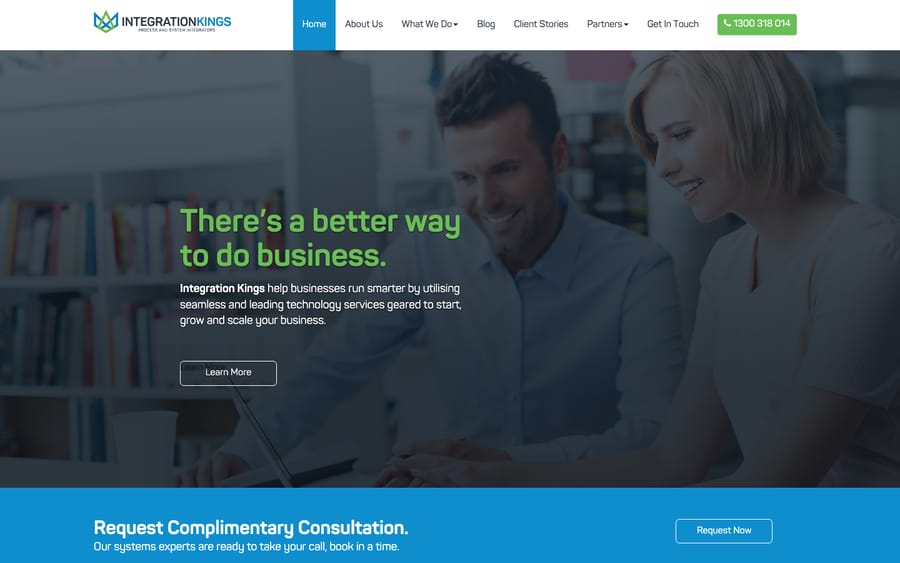 Integration Kings' homepage, captured October 29, 2026