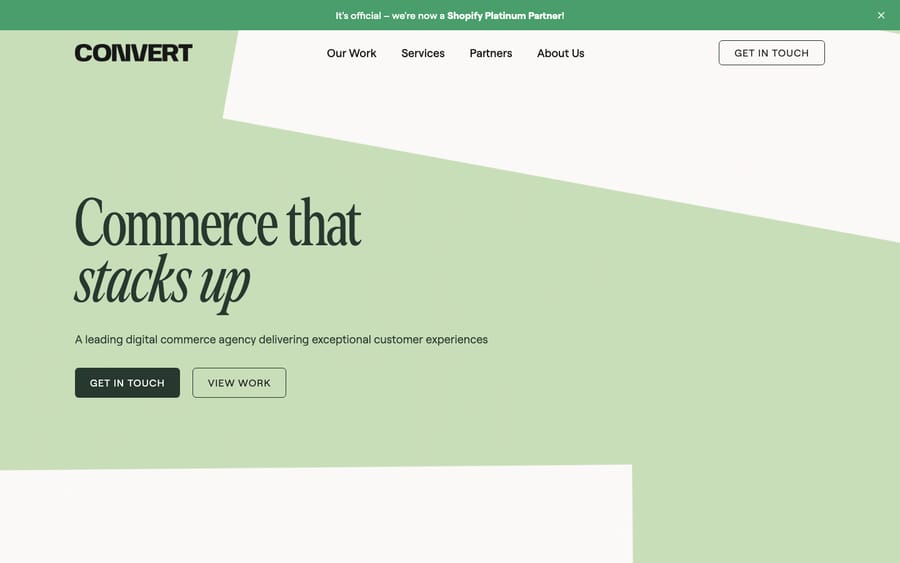 Convert Digital's homepage, captured October 29, 2026