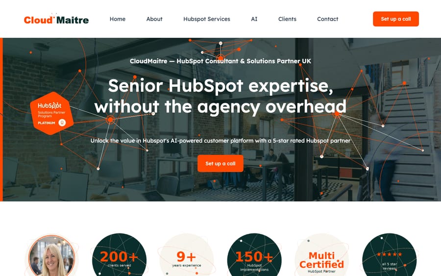 CloudMaitre's homepage, captured October 29, 2026