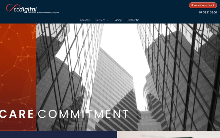 CC Digital Partners' homepage, captured October 29, 2026