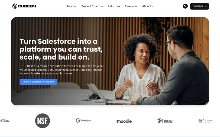 CUBE84's homepage, captured October 30, 2026