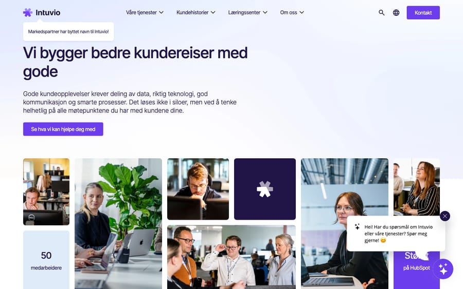Intuvio's homepage, captured October 30, 2026