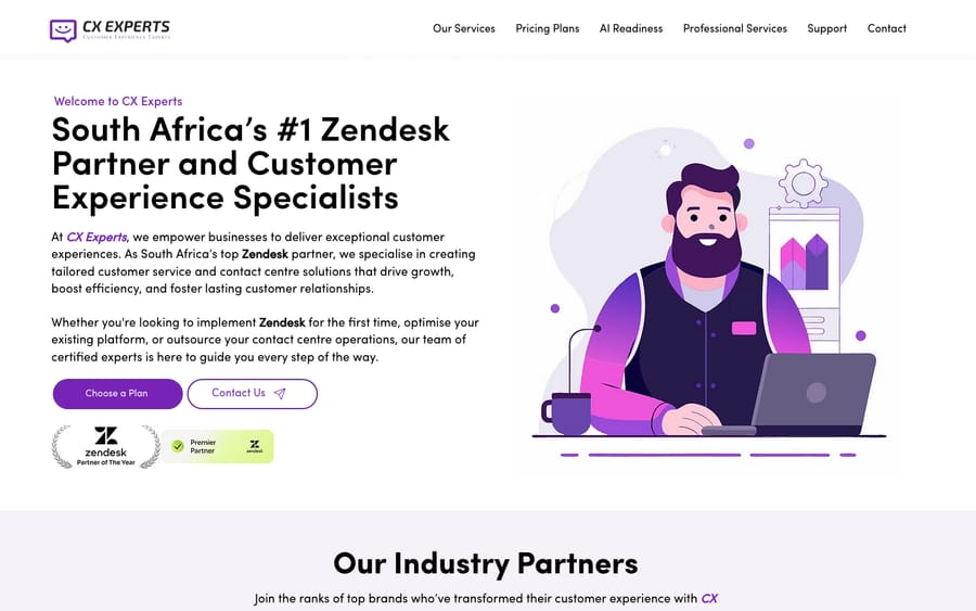 CX Experts' homepage, captured October 30, 2026