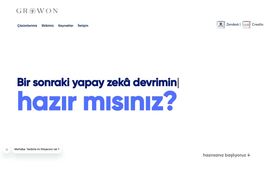 GrowON's homepage, captured October 30, 2026