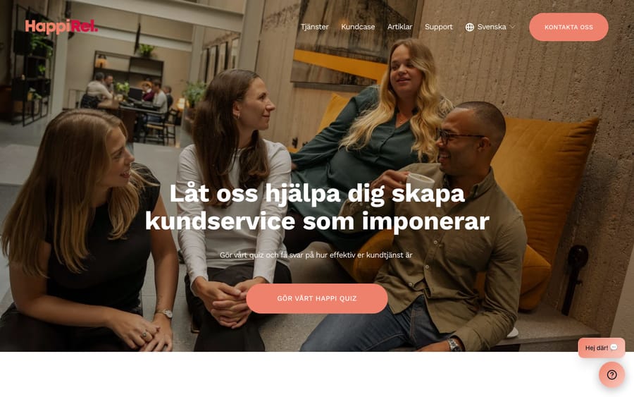HappiRel's homepage, captured October 30, 2026