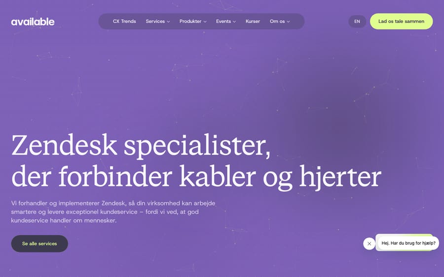 Available's homepage, captured October 30, 2026