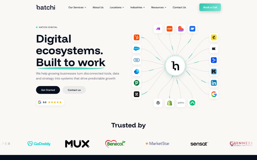 Hatchi Digital's homepage, captured October 30, 2026