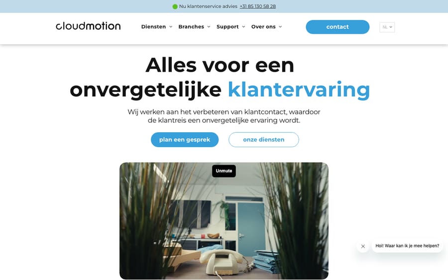 cloudmotion's homepage, captured October 30, 2026