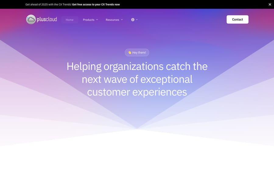 pluscloud's homepage, captured October 30, 2026