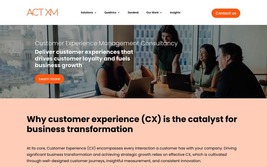 Act XM's homepage, captured October 30, 2026