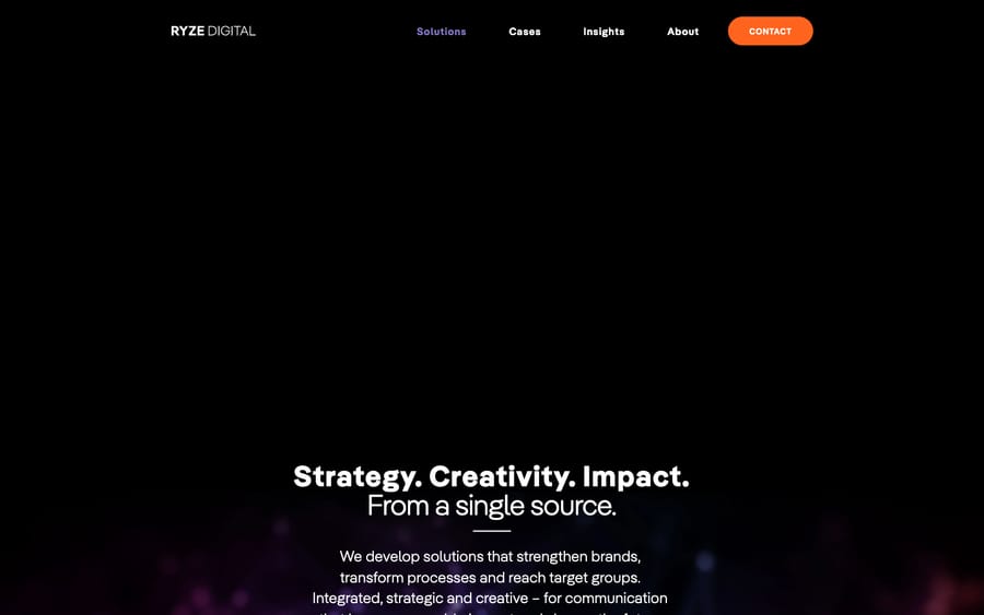 RYZE Digital's homepage, captured October 30, 2026