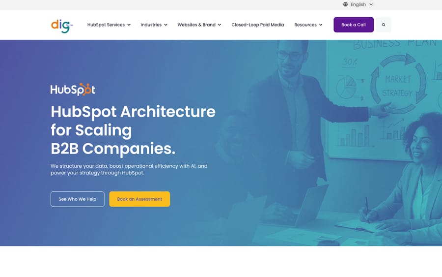 Dig RevOps' homepage, captured October 30, 2026