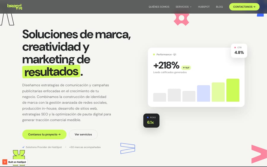 Brand Fit's homepage, captured October 30, 2026