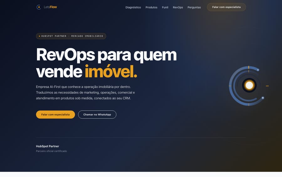 LetsFlow's homepage, captured October 30, 2026