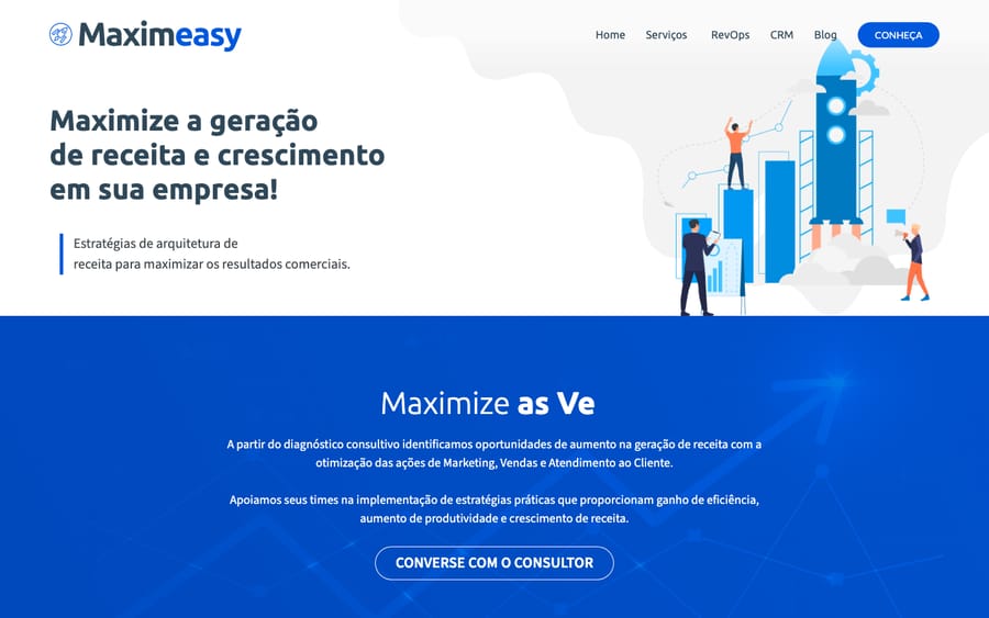 Maximeasy's homepage, captured October 30, 2026