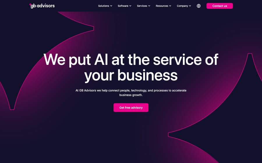 GB Advisors' homepage, captured October 30, 2026