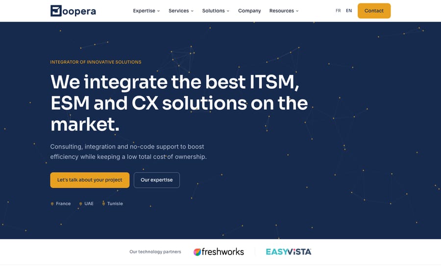Doopera's homepage, captured October 30, 2026